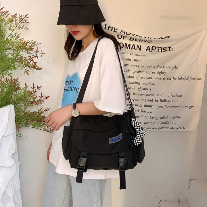 Bag%20women's%202022%20spring%20korean%20version%20of%20the%20tide%20workwear%20style%20contrast%20nylon%20cloth%20bag%20simple%20high%20school%20student%20shoulder%20crossbody%20bag%20-%20Image%203