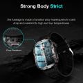 Synwoo Square Smartwatch – Touch Call and Text, Heart/Sleep Tracking, 100+ Sports Modes, 30m Waterproof, iOS/Android Compatible. 
