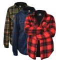 Men Long Sleeve Sherpa Lined Shirt Jacket Fleece Plaid Flannel Shirts Casual Autumn Winter Thick Warm Thermal Shirt USA Size.
