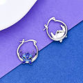 Disney Lilo Stitch Cartoon Ear Pendants Kawaii Stitch Metal Earring Delicate Female Jewelry Accessories Woman Girl Gifts.