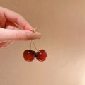 Cute Cherry Fruit Acrylic Earrings Fashionable Sweet Cherry Earrings For Women BAWEI. 