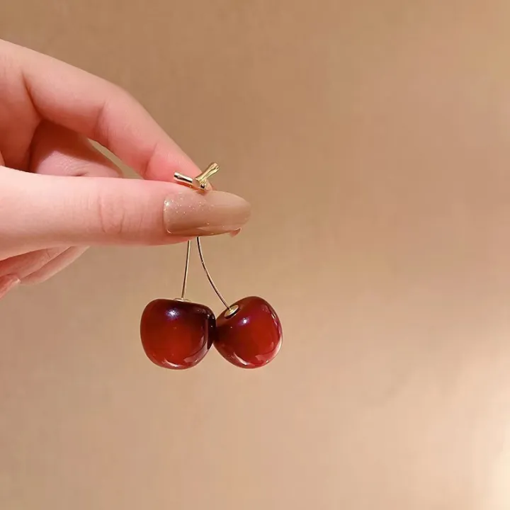 Cute%20Cherry%20Fruit%20Acrylic%20Earrings%20Fashionable%20Sweet%20Cherry%20Earrings%20For%20Women%20-%20Image%204