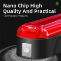 Laser Bike Light Smart Sensor Brake Taillight Rear Safety Warning Bicycle Light USB Rechargeable Waterproof Helmet Cycling Light. 