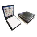 Artificial Leather Slip Pad Holder With White Paper - Pen Holder. 