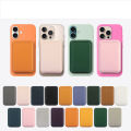 Magnetic Universal Leather MagSafe Wallet Card Holder Strong Hold Card Pocket for Iphone Samsung Xiaomi OPPO Motorola Google. 