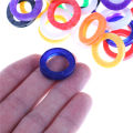 10/24pcs Key Top Cover Head/Caps/Tags/Label ID Markers Mixed Toppers Silicone Coding Colorful Key Identifier Cover Keyring Rings. 