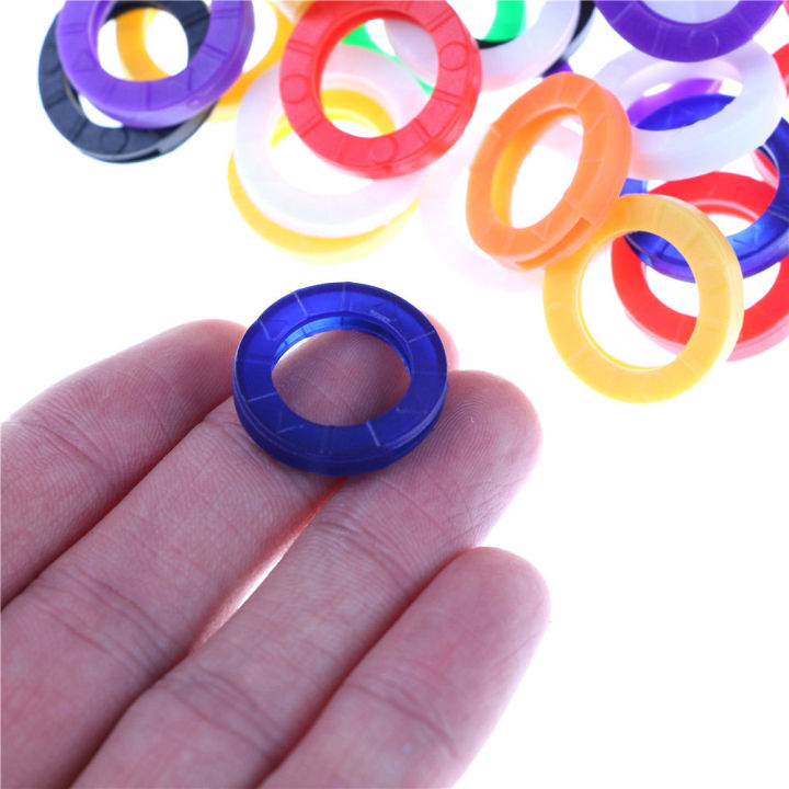 10/24pcs%20Key%20Top%20Cover%20Head/Caps/Tags/Label%20ID%20Markers%20Mixed%20Toppers%20Silicone%20Coding%20Colorful%20Key%20Identifier%20Cover%20Keyring%20Rings%20-%20Image%206