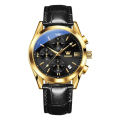 Ol_evs 2872 Leather Waterproof Quartz Fashion Watch For Men By Altasawuq - ঘড়ি -Watch. 