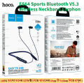 hoco ES64 Ultra Sports Bluetooth V5.3 Wireless Neckband Earphone 200mAh battery Up to 50H Play Time ..