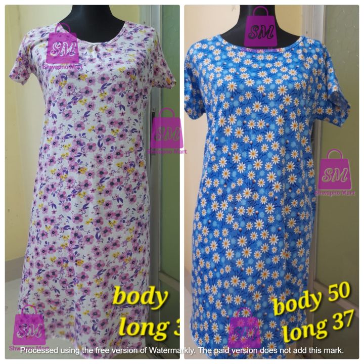 Ladies T-Shirt Short Sleeve For Women(Extra Long Size)