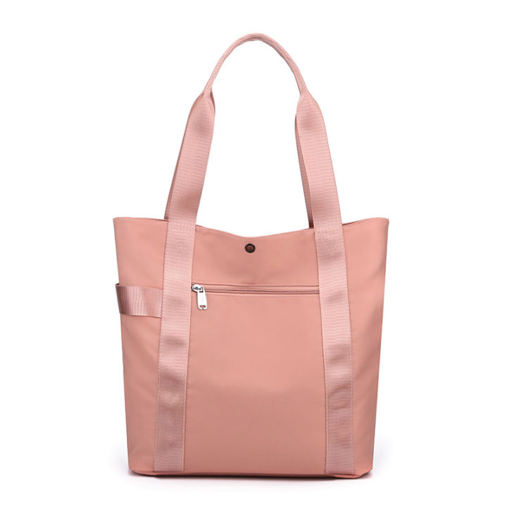 Women's Large Capacity Shoulder Bag Urban Simple and Lightweight Nylon Cloth Portable Large Bag Daily Leisure Commute Tote Bag