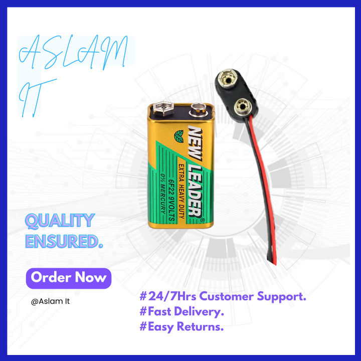 9V Battery With Connector