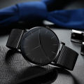 6023 2 Pcs Men's Quartz Watch Set Round Dial Simple With Bracelet Watch Accessories. 