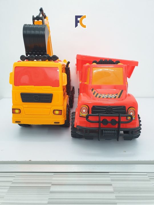 Combo Pack 1pc Bulldozer King Of Truck Toys 1 Large Vehicle Toy Truck Car Kids Toys