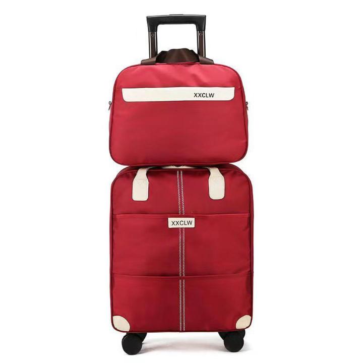 Luggage Bag Luggage Trolley Bag Luggage Bag Pulley Handbag Lightweight Student Unisex
