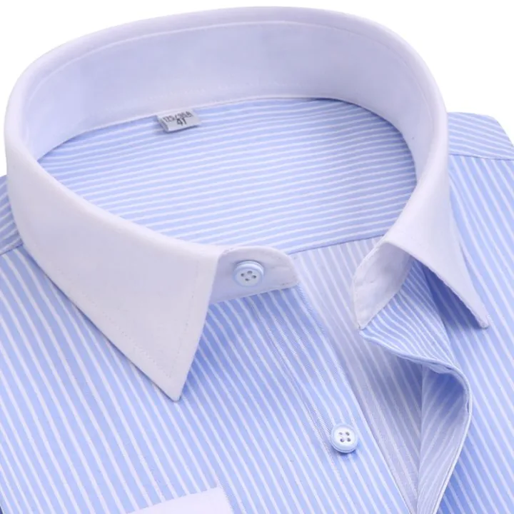 Men's%20Long-Sleeved%20Shirt%20White%20Collar%20Blue%20Striped%20Business%20Formal%20Wear%20Bank%20Work%20Clothes%20Work%20Work%20Clothes%20Non-Ironing%20Shirt%20Men's%20Long-Sleeved%20Shirt%20-%20Image%208