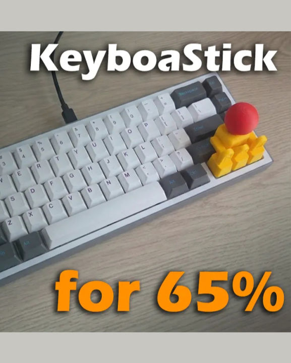 3D%20Printed%20KeyboaStick%20Mini%20Arcade%20Joystick%20Keycap%20Attachment%20for%20Mechanical%20Keyboards%20-%20Cherry%20MX%20Compatible%204-Way%20Controller%20for%20WASD%20and%20Arrow%20Keys%20(Full%20&%2065%25%20Layouts)%20-%20Image%203