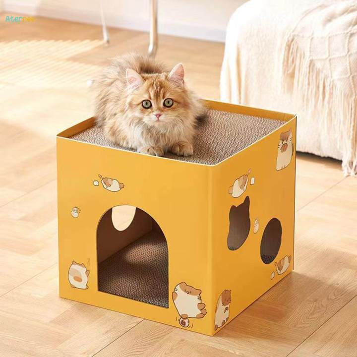 Corrugated%20Scratchers%20Box%20Kitty%20House%20Scratching%20Board%20for%20Cat%20Small%20Animals%20-%20Image%202