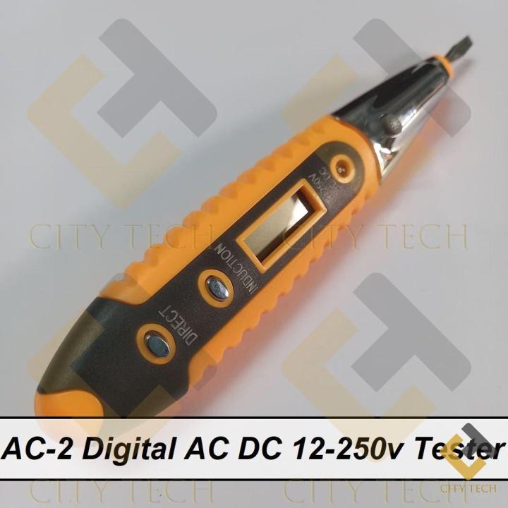 AC-2 AC 2 Digital AC DC 12-220V Non-Contact Voltage Detector Tester Pen With Night Sight Induction Test Multi Sensor LCD Display Voltmeter Electrical Trade Tools & Testers