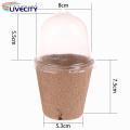 Planting Container Biodegradable Plant Nursery Pots with Humidity Dome Eco-friendly Starter Pots for Gardeners Garden Accessories. 