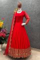Readymade Georgette Embroidered Party Dress2.