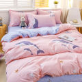 Factory wholesale quilt cover single piece washed cotton student dormitory bed single quilt cover 150x200x230 double quilt sheet.