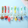 Cute Cartoon Fashion Keychains BT21 Backpacks Decoration Gift For Friends. 