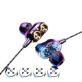 New Android Wired In-Ear Headset Dedicated Dual-Speaker Smartphone Headset Line Control Tuning. 