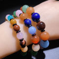 Jingyao Duobao Crystal Bracelet 8-12mm Couple Single Circle Bracelet Women's Men's Gifts Fashion Jewelry Jewelry.