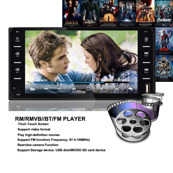 Car%20Audio%20MP5%20DVD%20Player%20For%20Toyota%20Corolla%202%20Din%20Touch%20Screen%20Android/IOS%20MirrorLink%20Bluetooth%207%20Universal%20FM%20Microphone%20mp5%20-%20Image%206