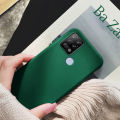 Tokifu For Tecno Pova LD7 Back Cover Matte Simple Solid Color Soft Silicone TPU Case +Lanyard.