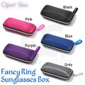 Fancy Ring Style Compression Resistant Waterproof Eyeglass Protector Spectacle Box With Lanyard Zipper EVA Fabric honeycomb Surface Women Men Sunglasses #fancy.ring. 