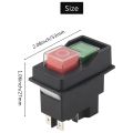 Waterproof Electromagnetic Push Button Switch 5 Pins KJD17 220-240V.