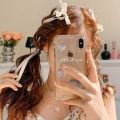 Cloth hair accessories Bow Braided Hair Ribbon Tied Hair Ribbon Hairpin Side Bangs Cute Antique Hair Accessories. 