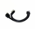 Dual PCIe 6 Pin Female to Mini 12 Pin-1 * Dual 6pin to mini 12pin cable-Black. 