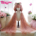 Extra Long Wavy Wigs For Women Pink Synthetic Cosplay Lolita Wigs Natural Hair Woman Wigs Black Blonde Wig Female Lolita Wig.