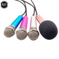 Microfono Stereo portatile da 3.5mm microfono KTV Karaoke Mic per Smart Phone Laptop PC portatile microfono Audio portatile.