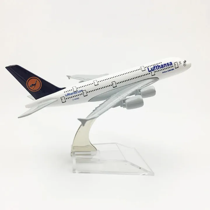 【Hengli jewelry story】scale airplane model Lufthansa A380 German Airbus Model Children Gift