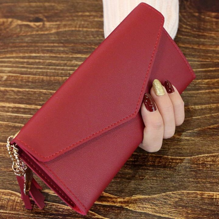 Tassel%20Women%20Wallet%20Fashion%20Wallets%20Multifunction%20PU%20Leather%20Women's%20Long%20Design%20Purse%20Female%20Card%20Holder%20Long%20Lady%20Clutch%20Purse%20-%20Image%203