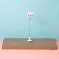 Qiunery Cat Toys, Cat Scratcher Toys, Cartoon Doll Cat Wand With Spring, Tasteless Cat Scratch Board, Doll Cat Wand Toy, Cat Fun Play Toys For Cat, Kitty, Puppy. 