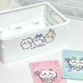 1PC Cartoon Girl Stationery Hair Clip Foldable Box Chikawa Hachiware Usagi Anime Kawaii Desktop Portable Storage Box Cosmetic.
