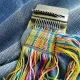 JAERBEE Mini Loom Speedweve Type Weave Tool,Darning Loom Quickly Mini Mending Convenient Darning Loom DIY Weaving Arts 14 Hooks. 