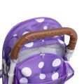 Baby stroller glove PU leather protective cover, stroller accessories, leather handle, glove foldable zipper.