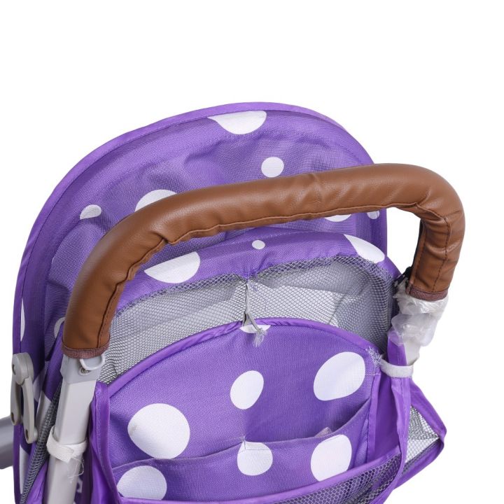 Baby stroller glove PU leather protective cover, stroller accessories, leather handle, glove foldable zipper