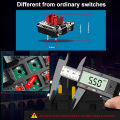 REDRAGON SMD RGB MX Low Profile 5.5 switch 3Pin Clicky Linear Tactile silent Mechanical keyboard red black blue brown Switche.