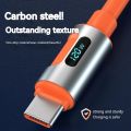 Usb C Data Cable 120W Super Fast Charging Digital Display Type C Flash Charging for Iphone 15 Pro Max Xiaomi Samsung 1M 1.5M 2M. 