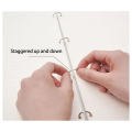 Loose Leaf Binder Rings 1-Inch Office Book Rings, Metal Book Rings.