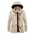 Military Thick Warm man Jacket Winter Parkas Casual Cotton Padded Jacket male Multi-Pocket hoodies men coat Parka Hombre. 