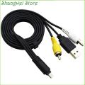 AV Audio VIDEO TV Cable USB Charger Cord For Nikon CoolPix S9100 S9300 Camera. 