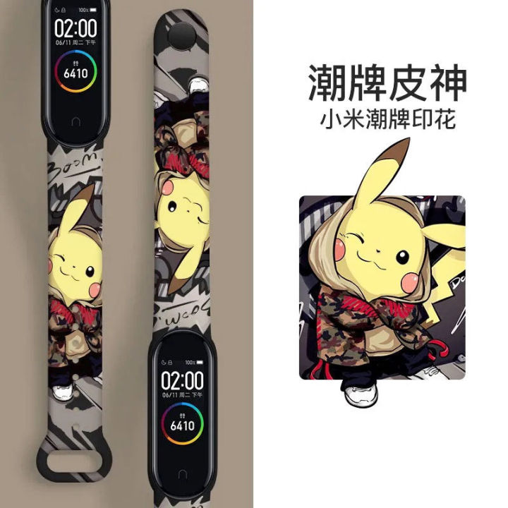 Watch%20strap%20For%20Xiaomi%20Mi%20Band%205/6/7%20/4/3%20Cartoon%20Graffiti%20style%20Strap%20Silicone%20Replaceable%20bracelet%20-%20Image%206